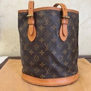 Louis Vuitton Monogram Petit Bucket Purse